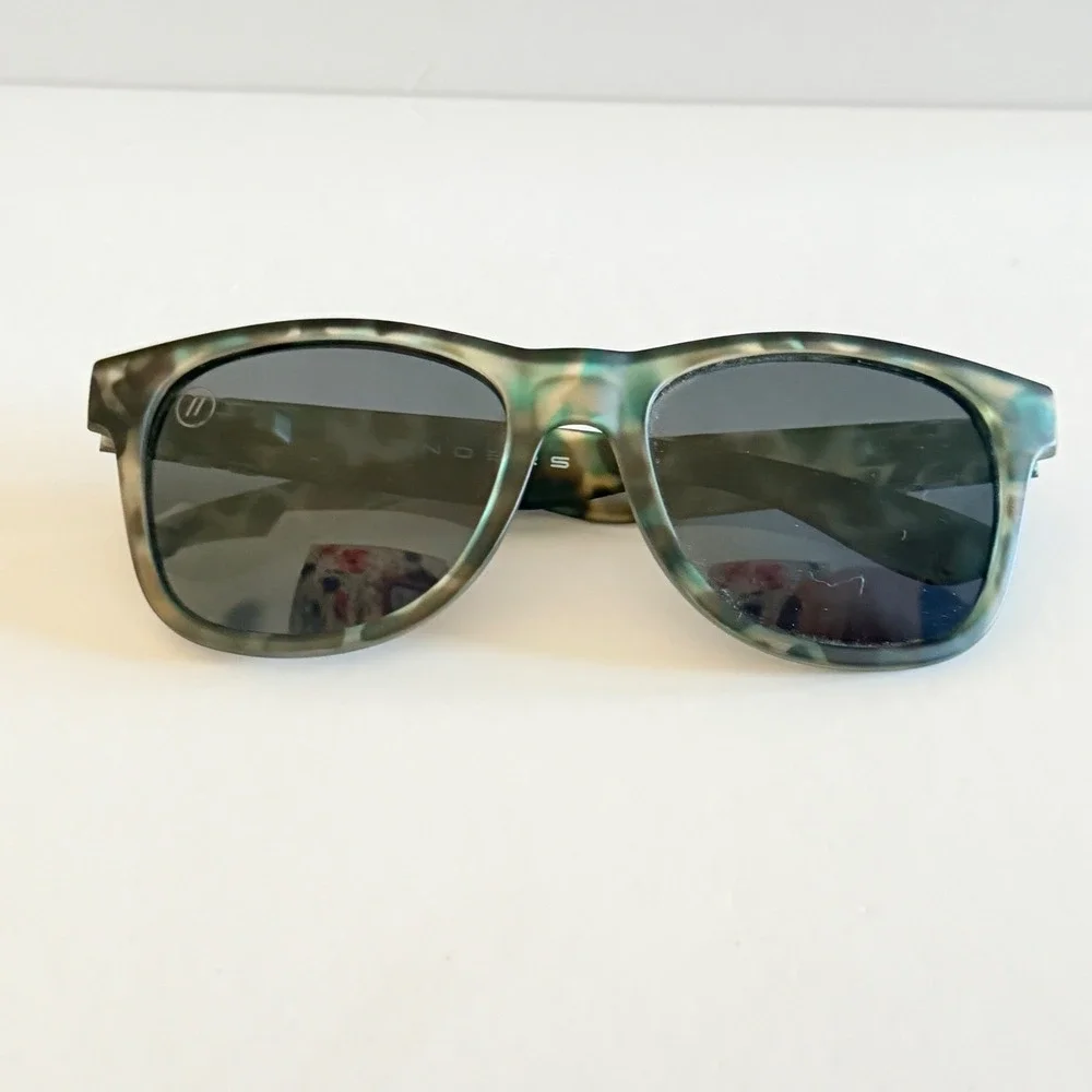 Blenders Sunglasses Jaguar Ridge Green Tortoise Polarized Square Eyewear